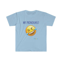 Thumbnail for Printify T-Shirt Light Blue / S What Pronouns?