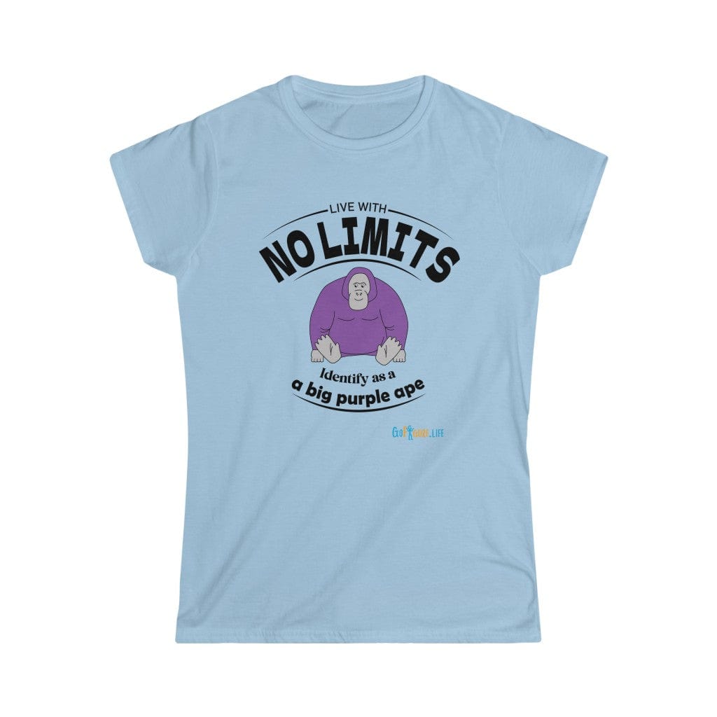 Printify T-Shirt Light Blue / S Women's - Identify as a Purple Ape