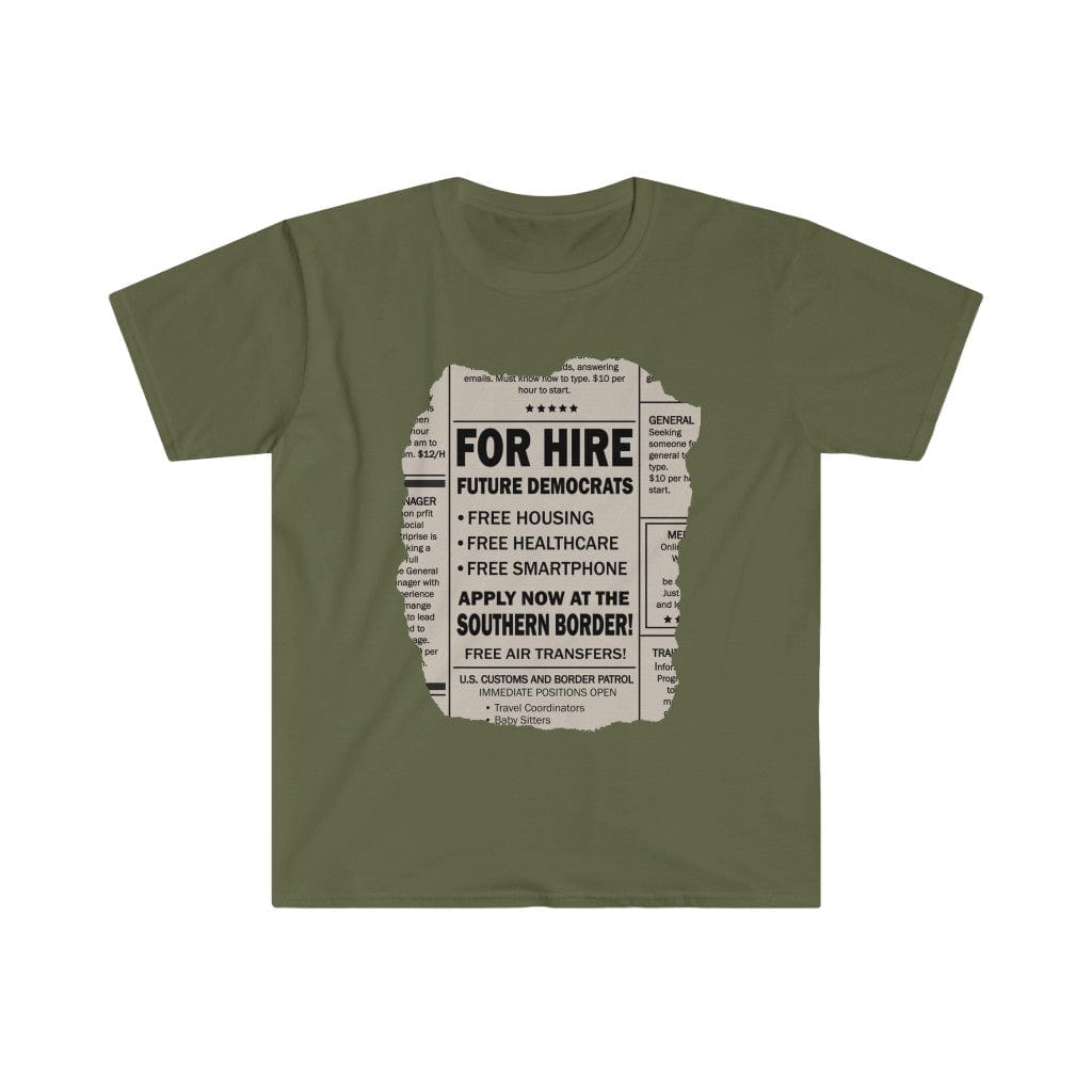 Printify T-Shirt Military Green / S Democrats for Hire
