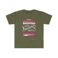 Thumbnail for Printify T-Shirt Military Green / S I am a Woman - fancy