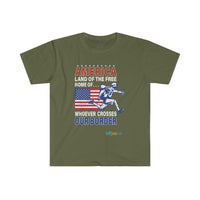 Thumbnail for Printify T-Shirt Military Green / S Land of the Free