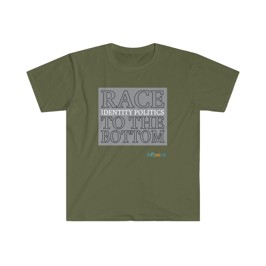 Printify T-Shirt Military Green / S Race to the Bottom