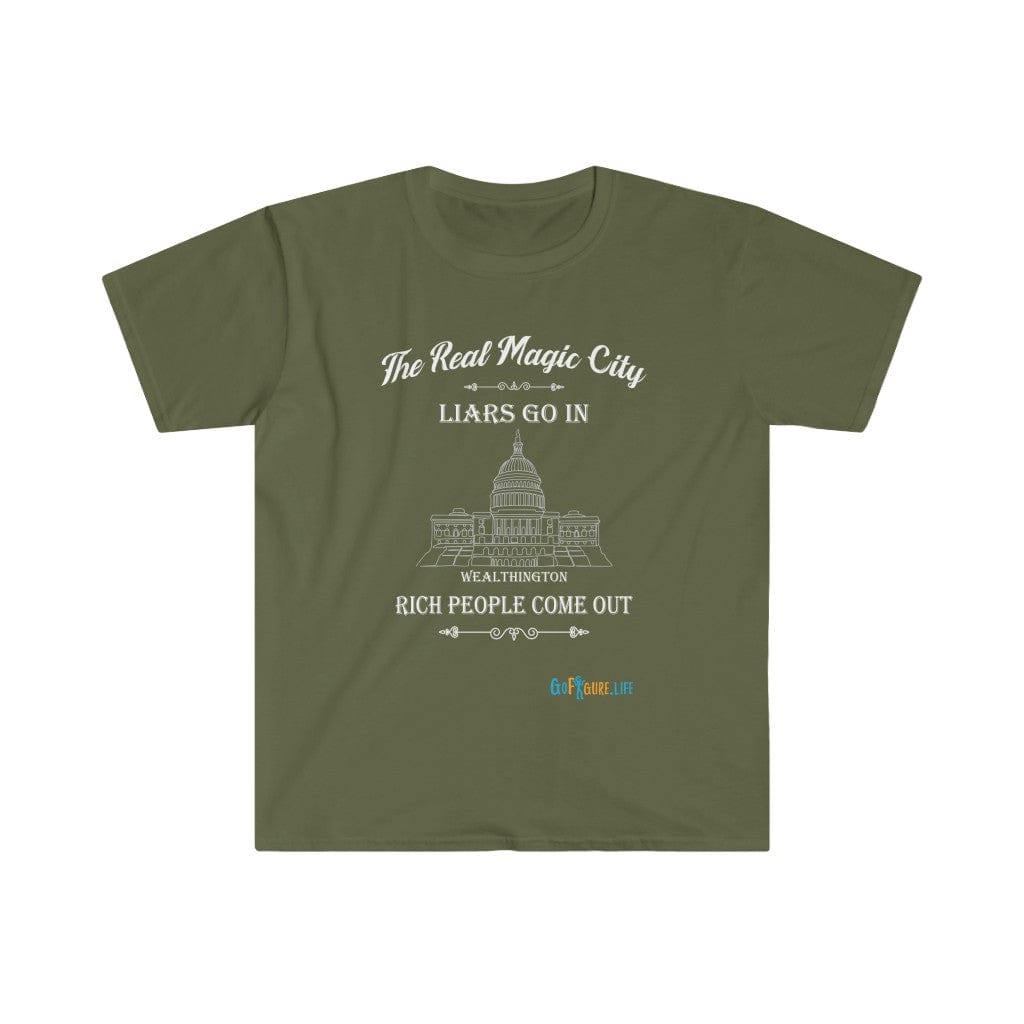 Printify T-Shirt Military Green / S The Real Magic City