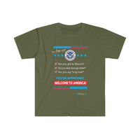 Thumbnail for Printify T-Shirt Military Green / S Welcome to America