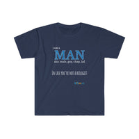 Thumbnail for Printify T-Shirt Navy / S I am a Man