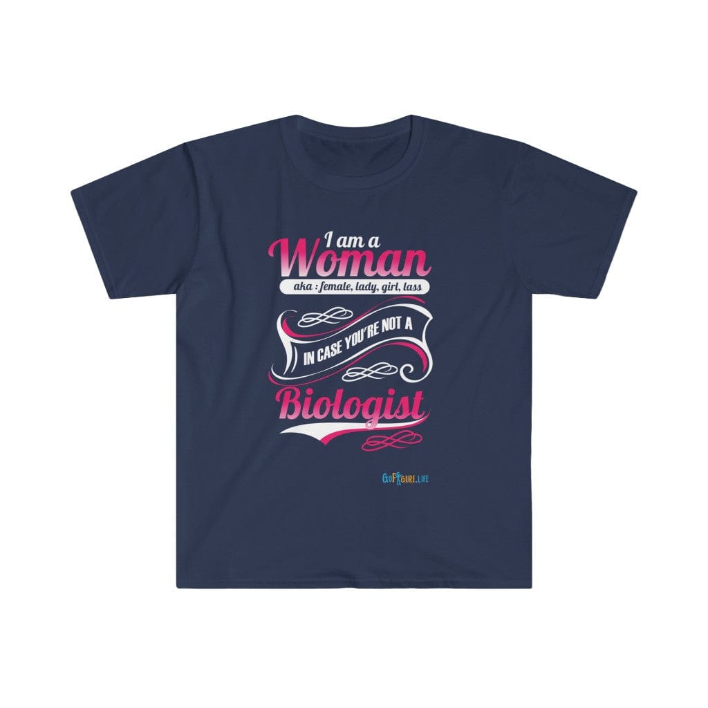 Printify T-Shirt Navy / S I am a Woman - fancy