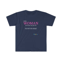 Thumbnail for Printify T-Shirt Navy / S I am a Woman - simple