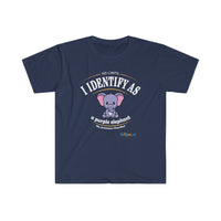 Thumbnail for Printify T-Shirt Navy / S Identify as a Purple Elephant!