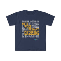 Thumbnail for Printify T-Shirt Navy / S NO to Woke Classrooms
