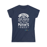 Thumbnail for Printify T-Shirt Navy / S Putin's Fault