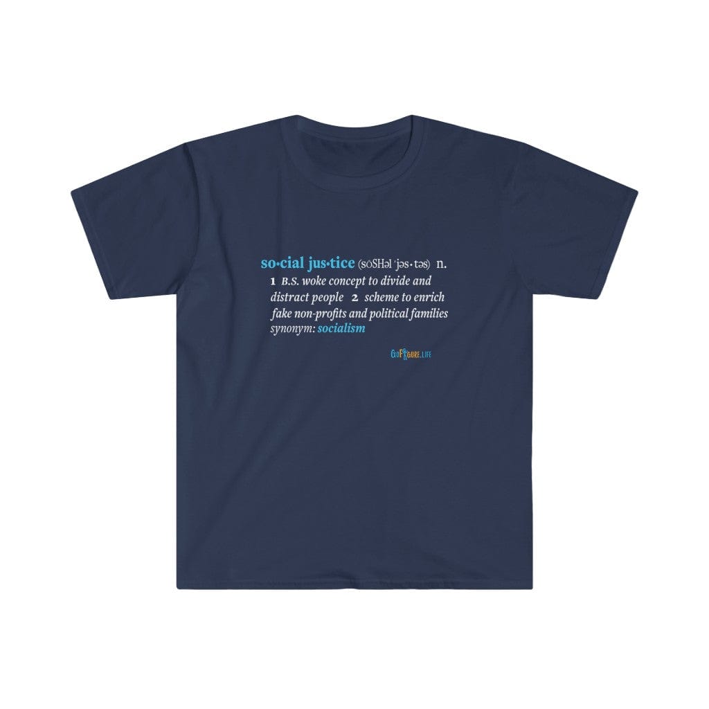 Printify T-Shirt Navy / S Social Justice