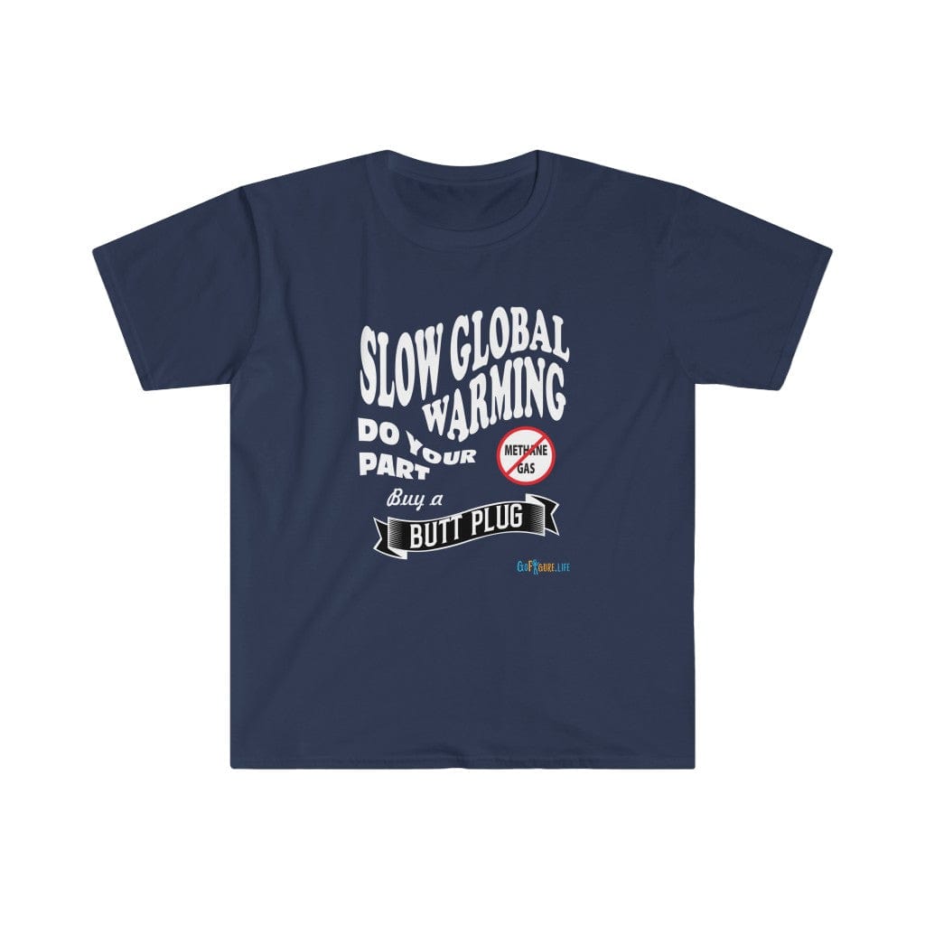 Printify T-Shirt Navy / S Stop Global Warming