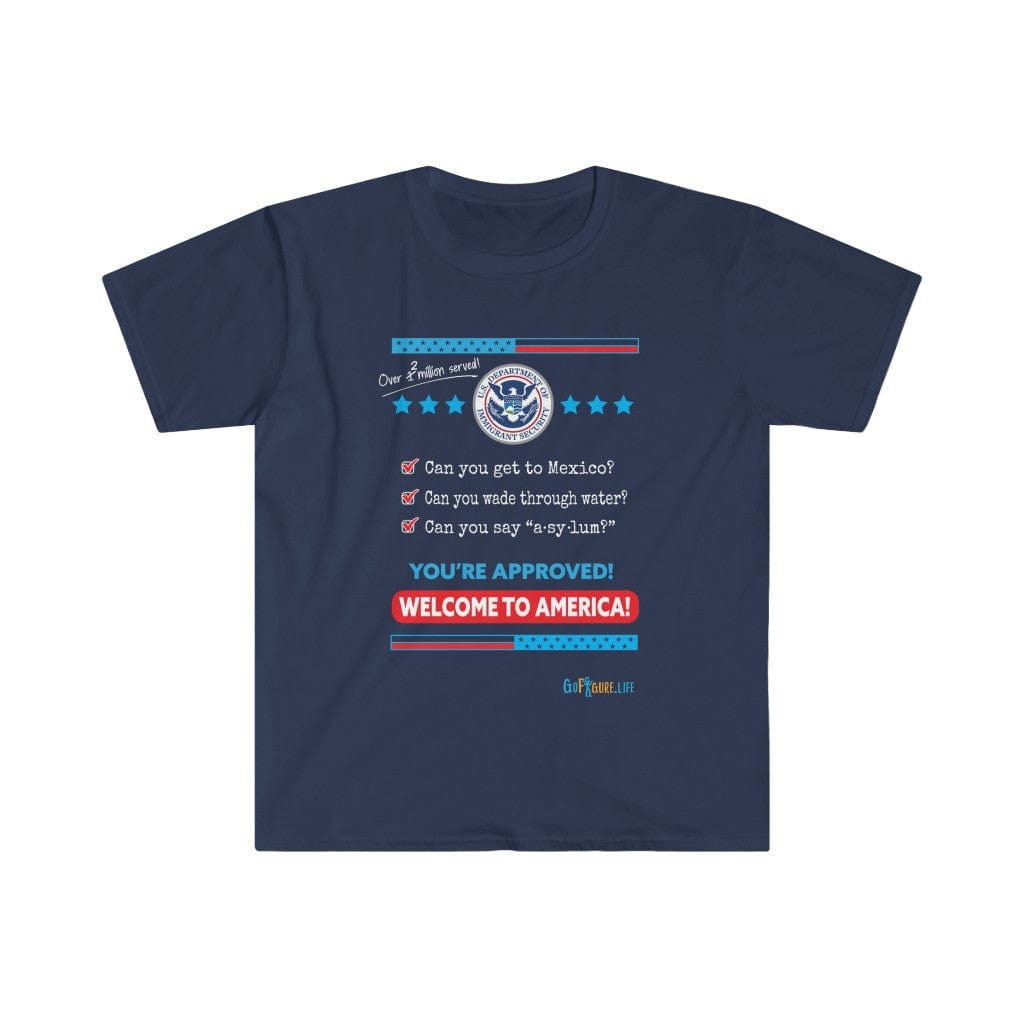 Printify T-Shirt Navy / S Welcome to America
