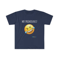 Thumbnail for Printify T-Shirt Navy / S What Pronouns?