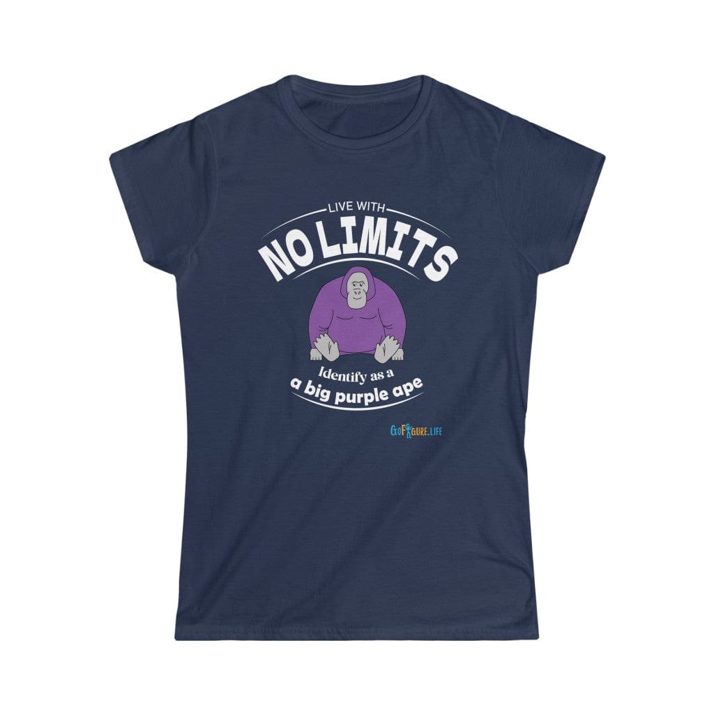 Printify T-Shirt Navy / S Women's - Identify as a Purple Ape