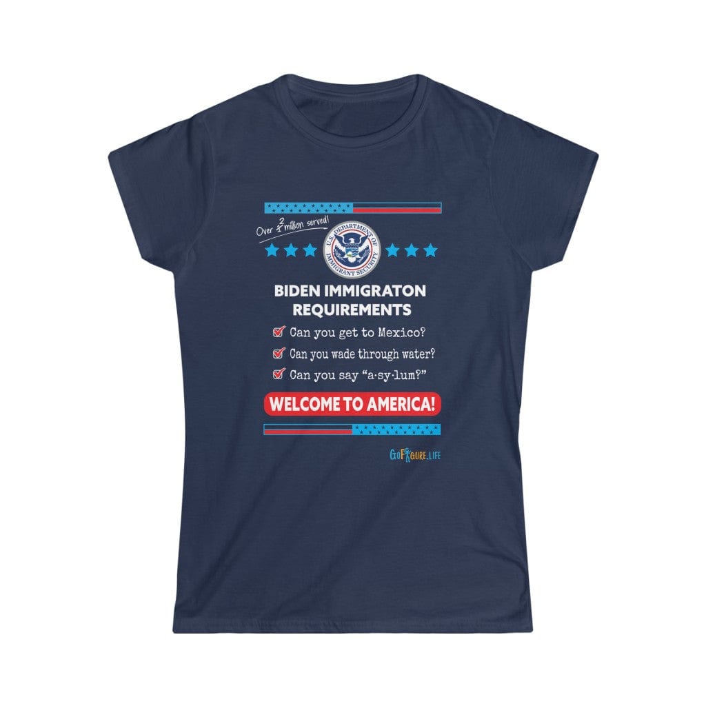 Printify T-Shirt Navy / S Women's - Immigration Requirements