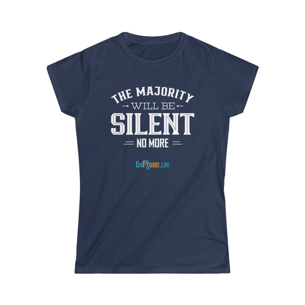 Printify T-Shirt Navy / S Women's - Silent No More