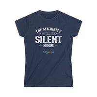 Thumbnail for Printify T-Shirt Navy / S Women's - Silent No More