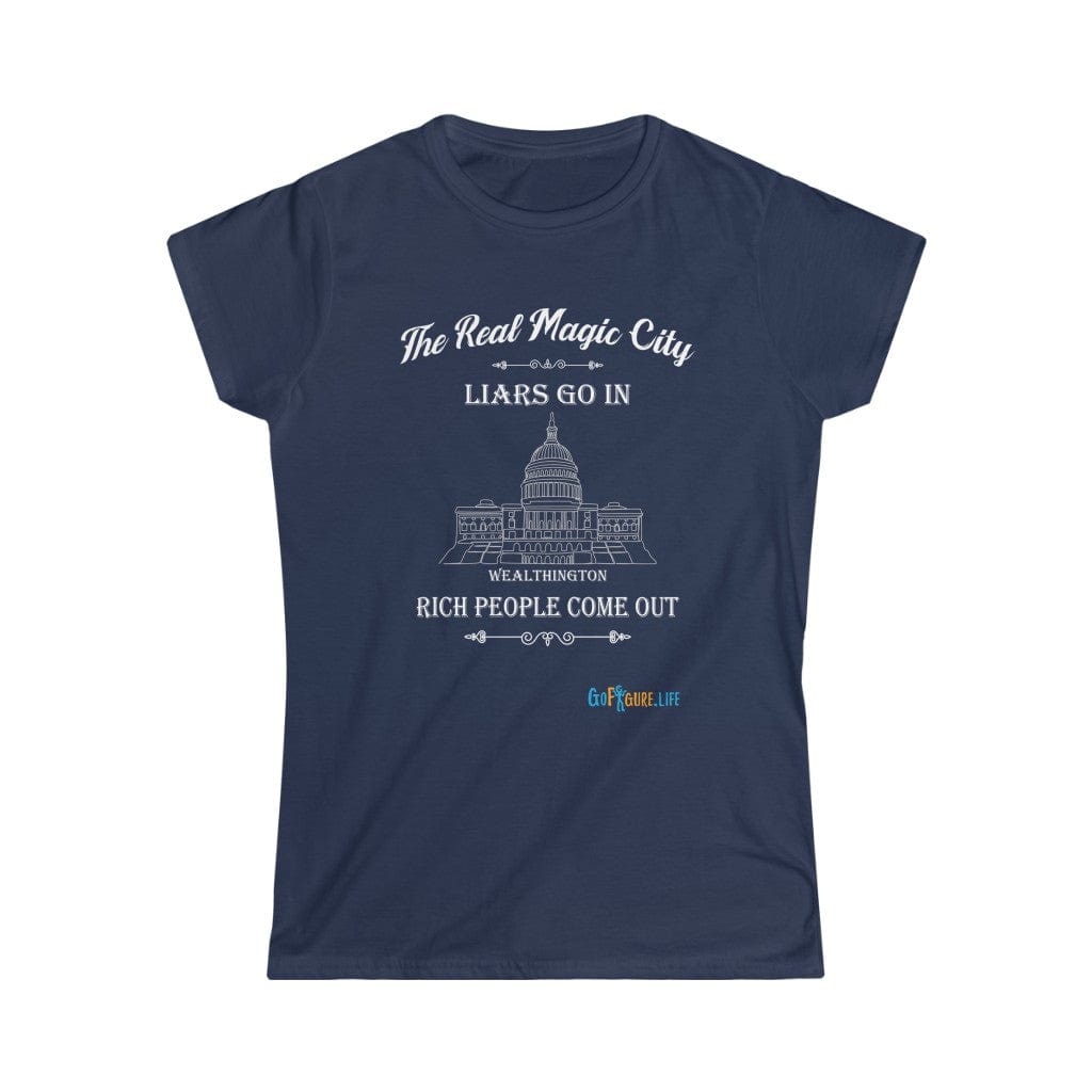 Printify T-Shirt Navy / S Women's - The Real Magic City