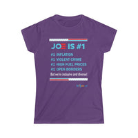 Thumbnail for Printify T-Shirt Purple / S Joe is #1
