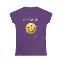 Thumbnail for Printify T-Shirt Purple / S What Pronouns?