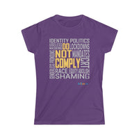 Thumbnail for Printify T-Shirt Purple / S Women's -Do Not Comply