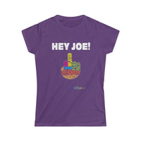 Thumbnail for Printify T-Shirt Purple / S Women's - Hey Joe Middle Finger