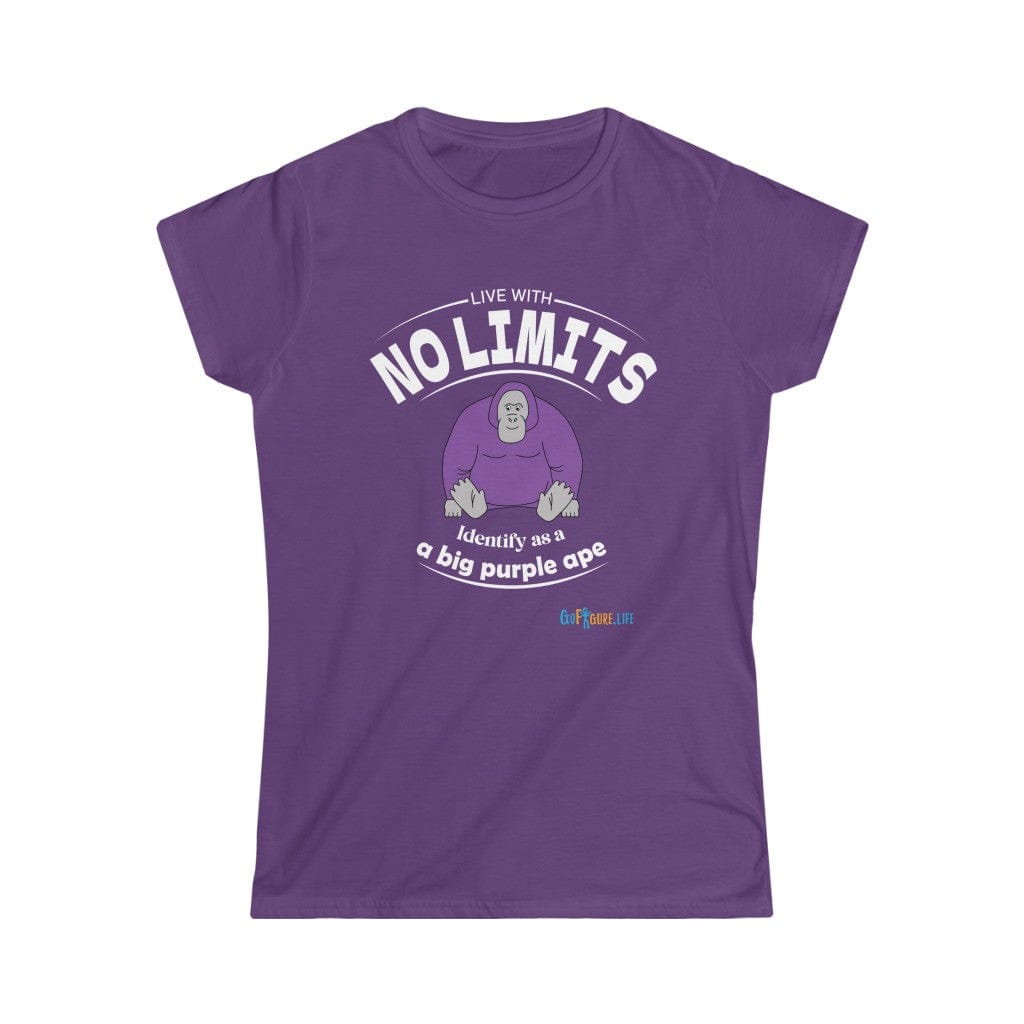 Printify T-Shirt Purple / S Women's - Identify as a Purple Ape