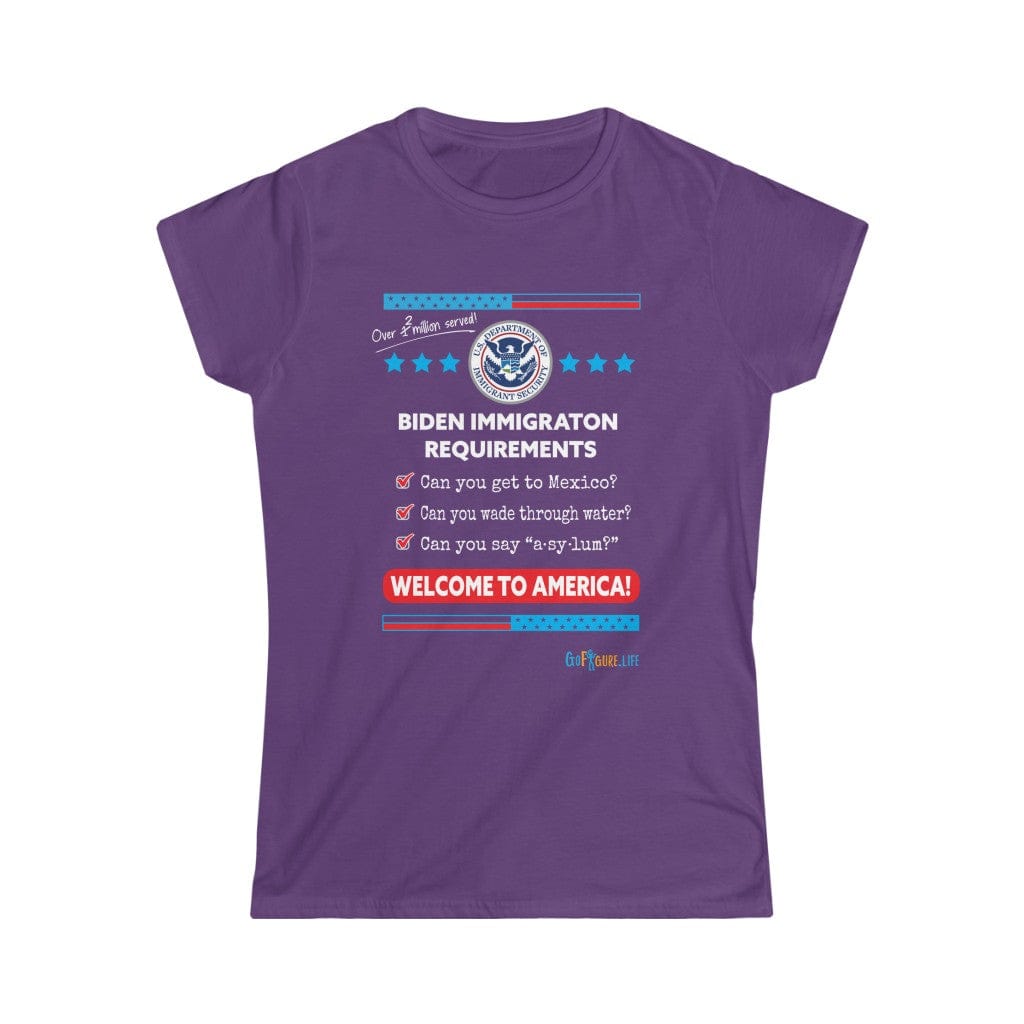 Printify T-Shirt Purple / S Women's - Immigration Requirements