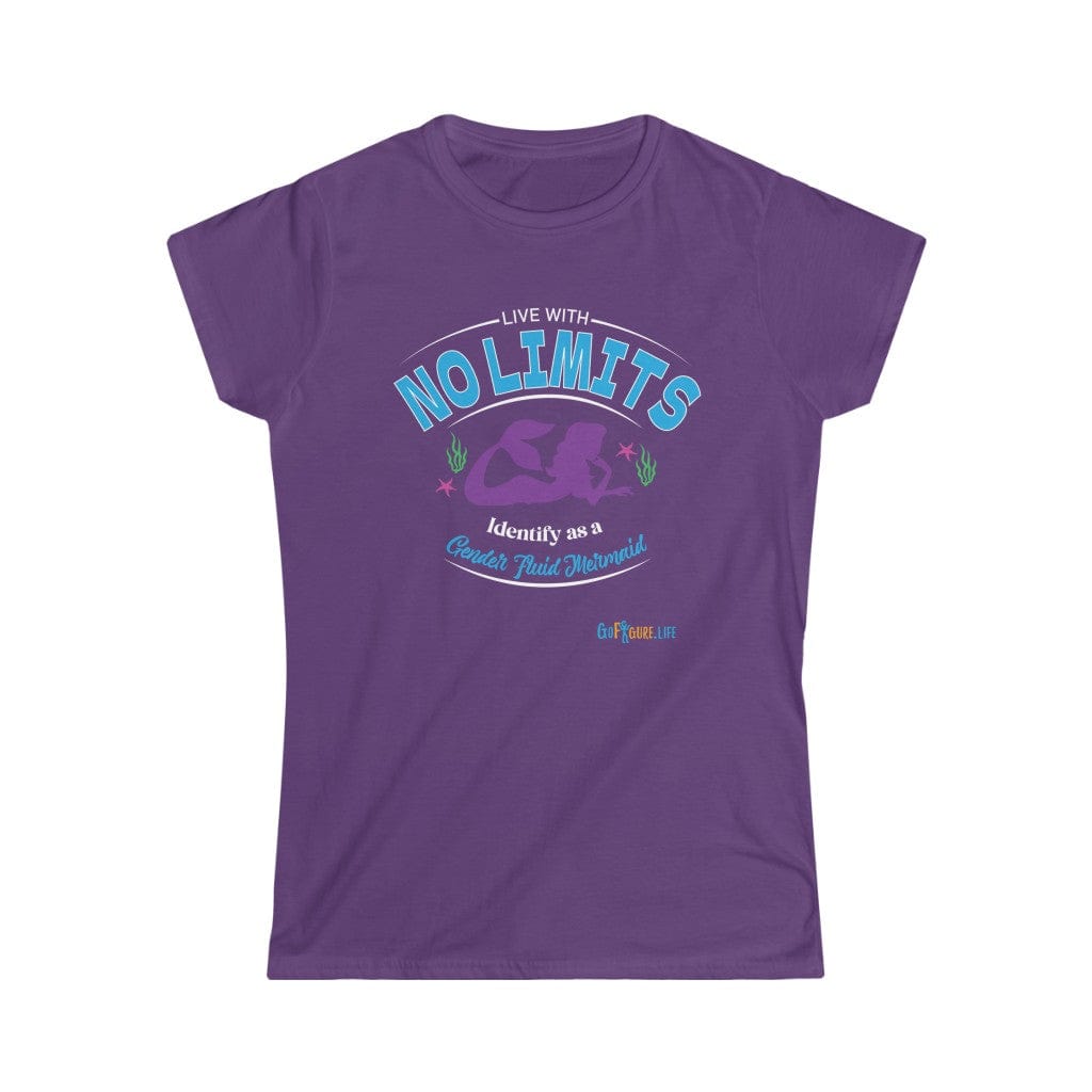 Printify T-Shirt Purple / S Women's - No Limits Mermaid