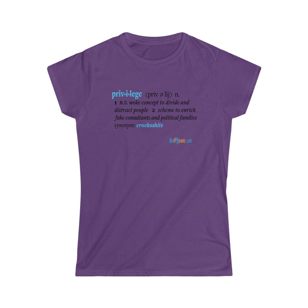 Printify T-Shirt Purple / S Women's - Privilege Ideology