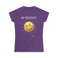 Thumbnail for Printify T-Shirt Purple / S Women's - Pronouns are Funny