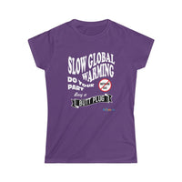 Thumbnail for Printify T-Shirt Purple / S Women's - Stop Global Warming