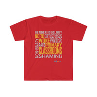 Thumbnail for Printify T-Shirt Red / L NO to Woke Classrooms