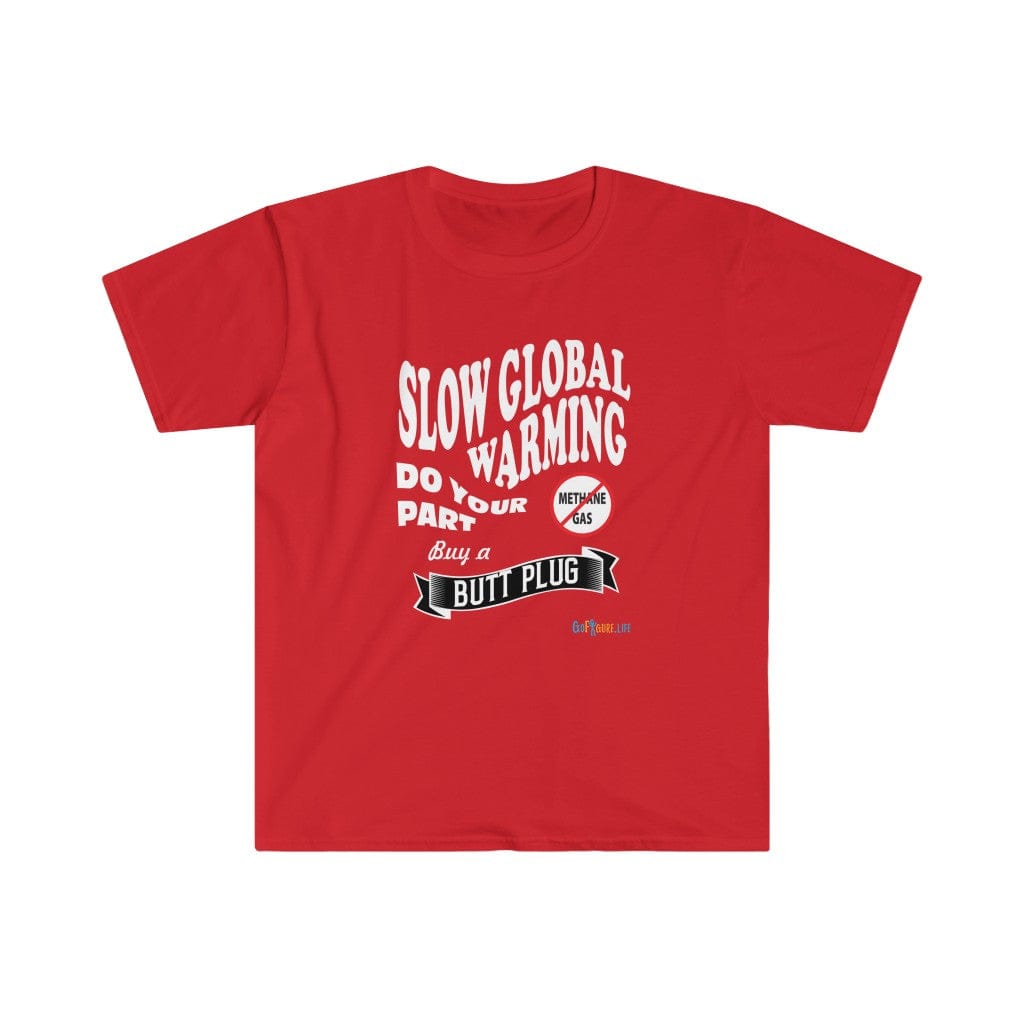 Printify T-Shirt Red / L Stop Global Warming