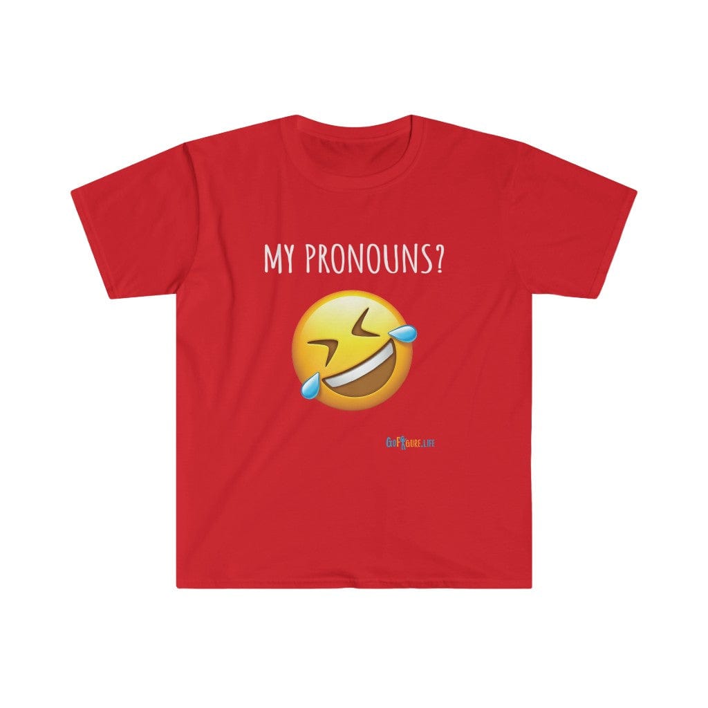 Printify T-Shirt Red / L What Pronouns?