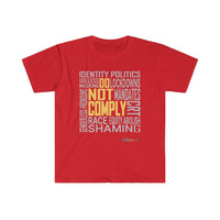 Thumbnail for Printify T-Shirt Red / S Do Not Comply