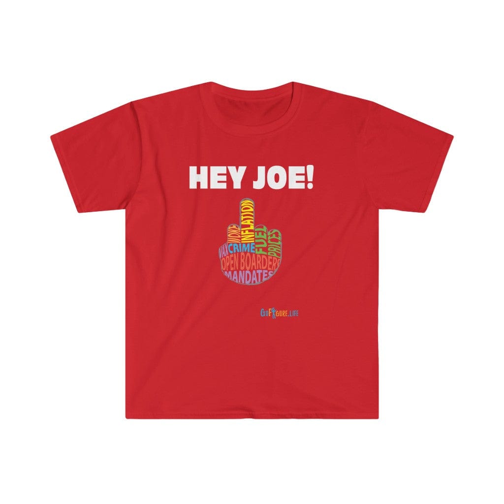Printify T-Shirt Red / S Hey Joe Middle Finger