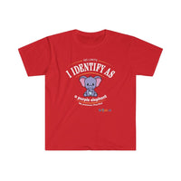 Thumbnail for Printify T-Shirt Red / S Identify as a Purple Elephant!