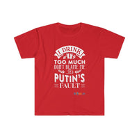 Thumbnail for Printify T-Shirt Red / S Putin's Fault