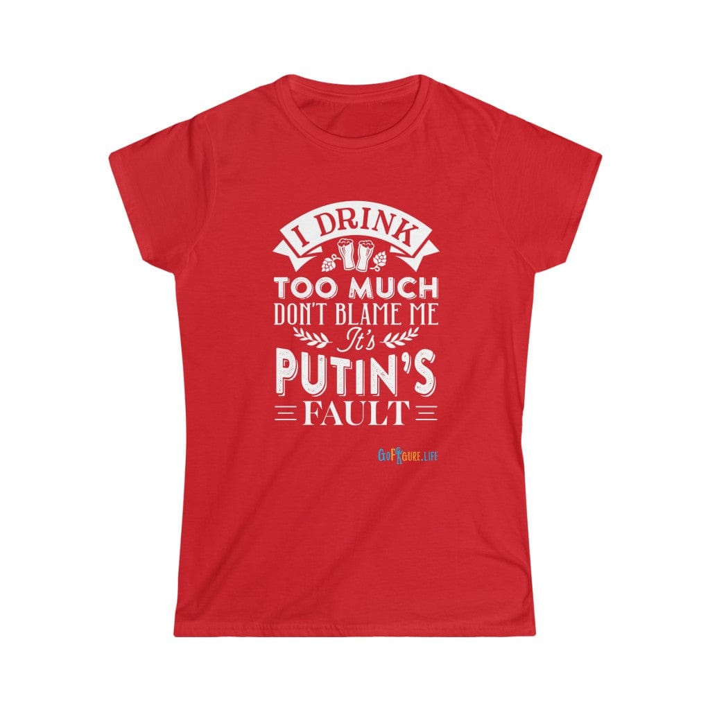 Printify T-Shirt Red / S Putin's Fault