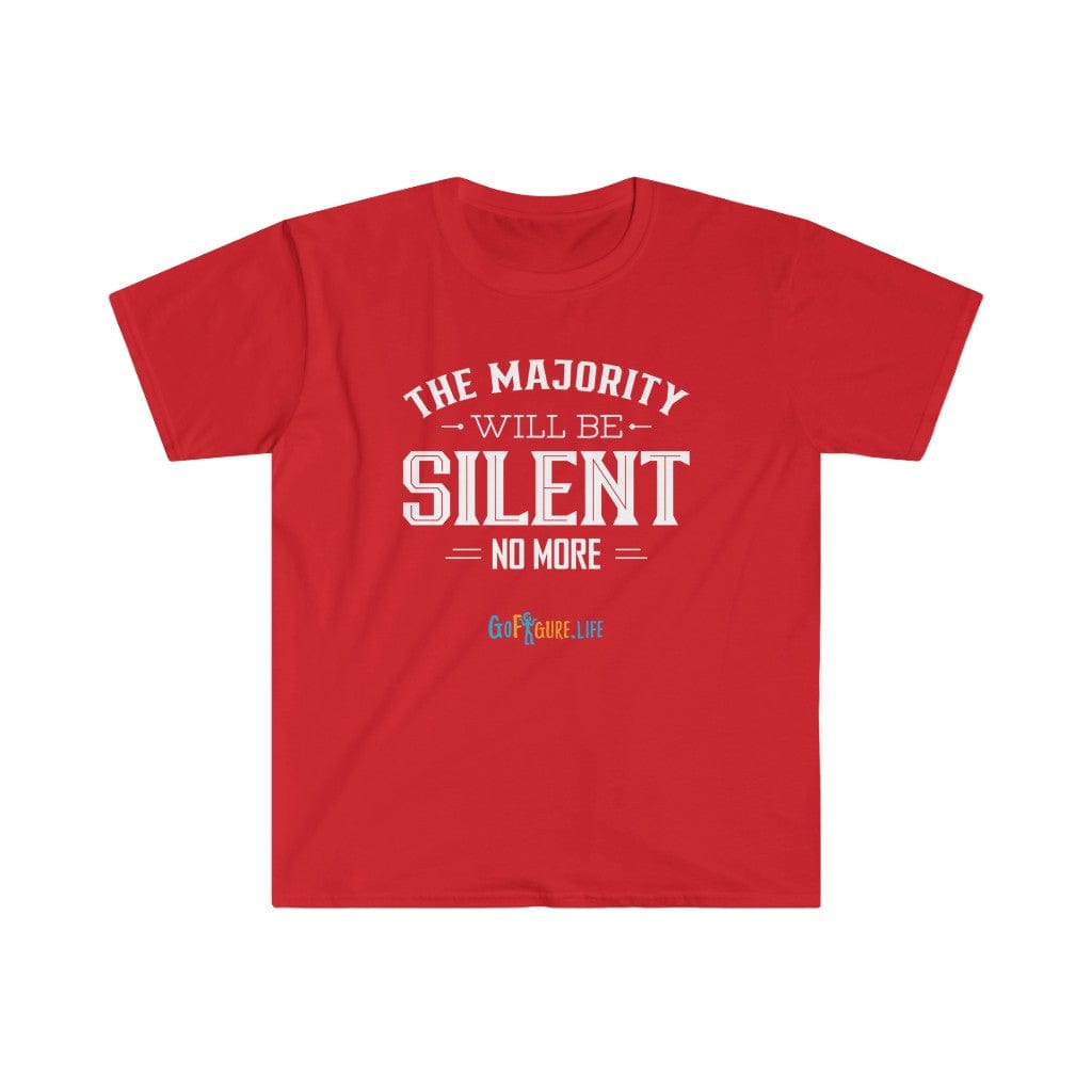 Printify T-Shirt Red / S Silent No More