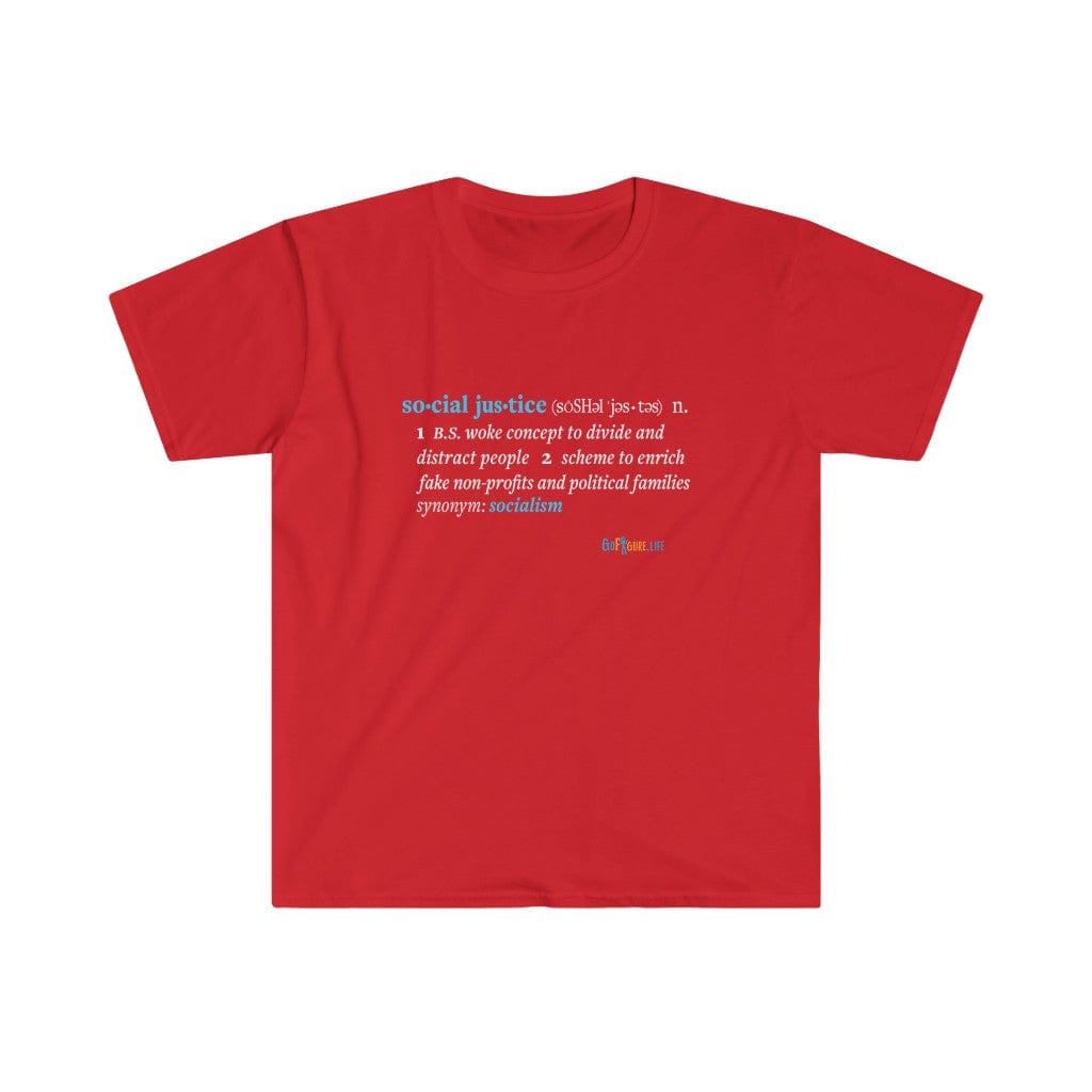 Printify T-Shirt Red / S Social Justice