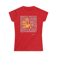 Thumbnail for Printify T-Shirt Red / S Women's -Do Not Comply
