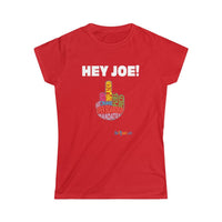 Thumbnail for Printify T-Shirt Red / S Women's - Hey Joe Middle Finger