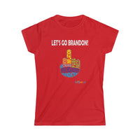 Thumbnail for Printify T-Shirt Red / S Women's - Let’s go Brandon!