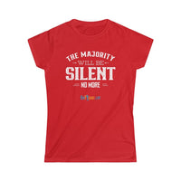Thumbnail for Printify T-Shirt Red / S Women's - Silent No More