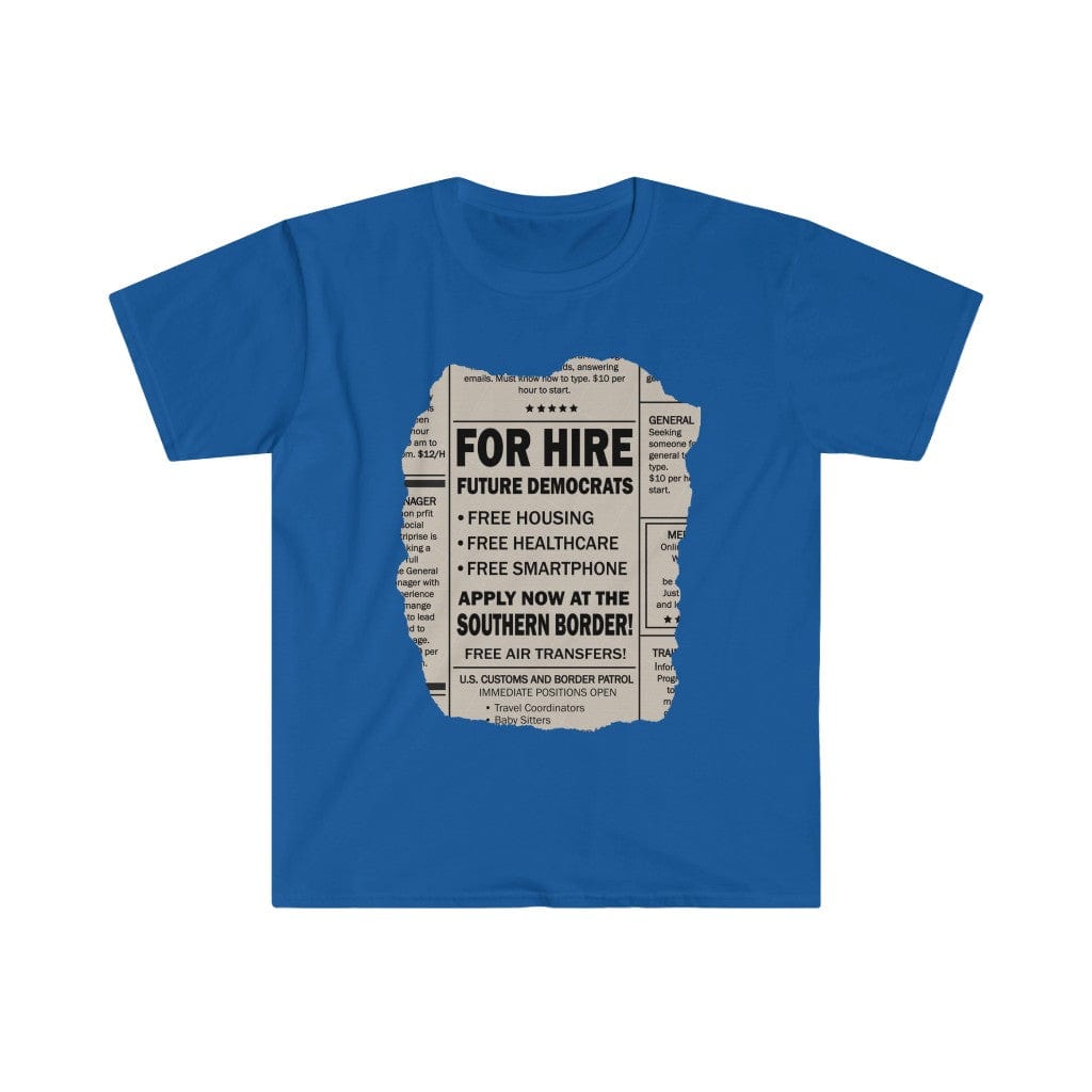 Printify T-Shirt Royal / S Democrats for Hire