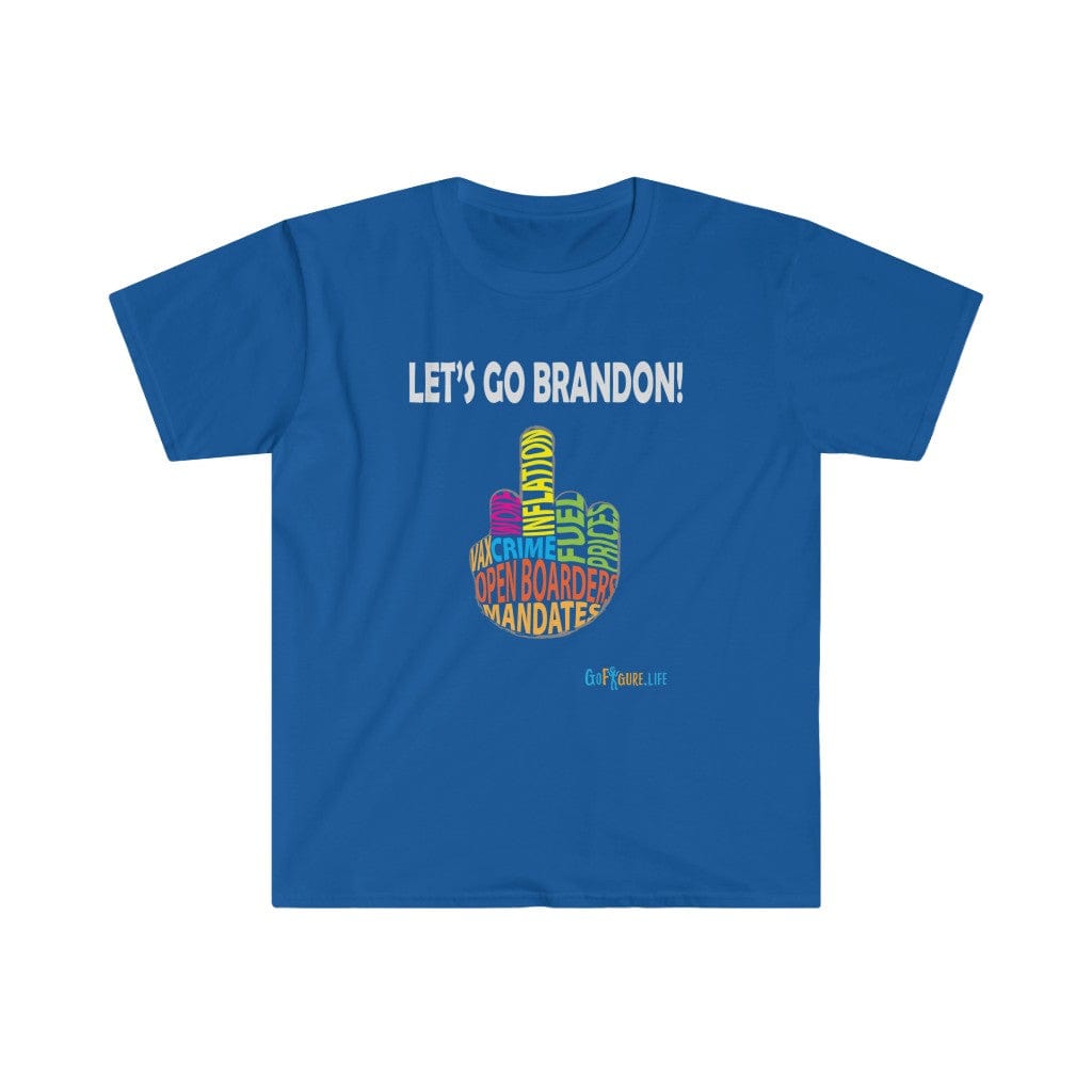 Printify T-Shirt Royal / S Let’s go Brandon!