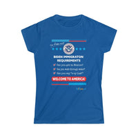 Thumbnail for Printify T-Shirt Royal / S Women's - Immigration Requirements